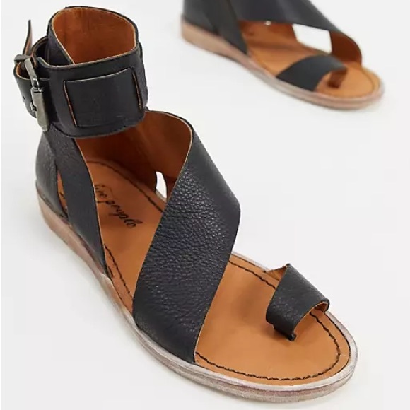 NWT Free People Vale Boot Sandals Black MSRP $168 - Picture 3 of 16